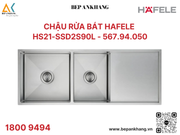 Chậu rửa bát inox 1 hố Hafele HS21 - SSD2S90L 567.94.050